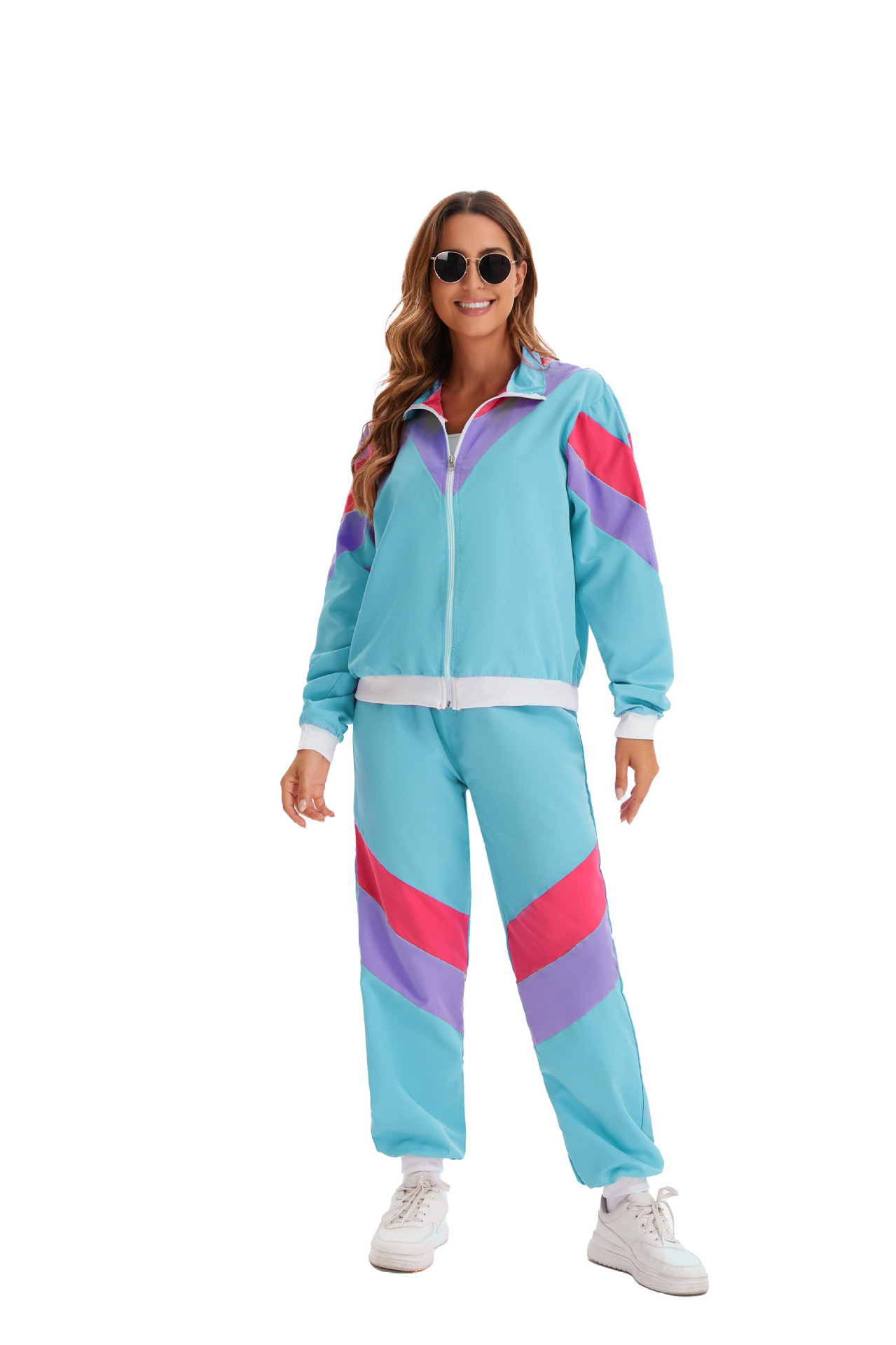 80s Vintage Hip Hop Tracksuit Halloween Retro Costume Fashion Sportswear